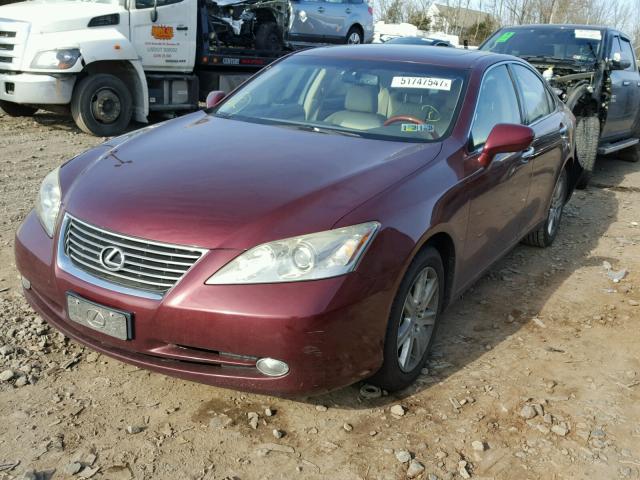 JTHBJ46G282176550 - 2008 LEXUS ES 350 BURGUNDY photo 2