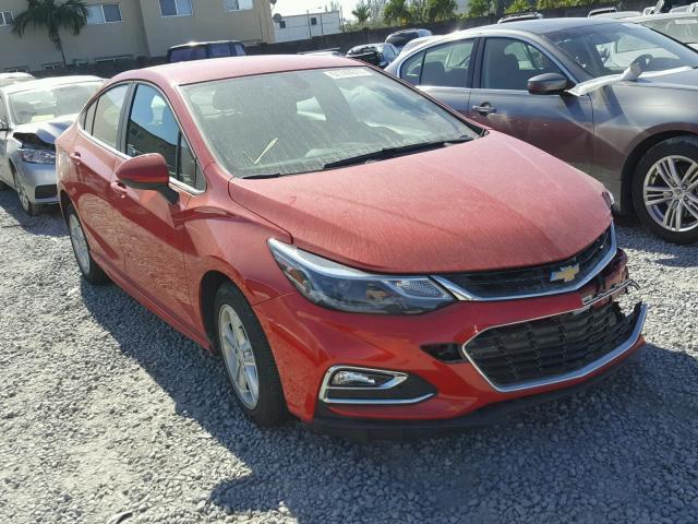 1G1BE5SM5H7264687 - 2017 CHEVROLET CRUZE LT RED photo 1