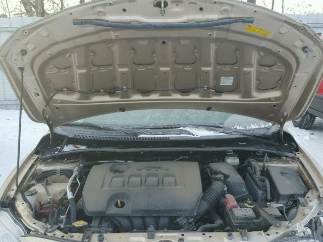 5YFBU4EE7DP209921 - 2013 TOYOTA COROLLA BA CREAM photo 7