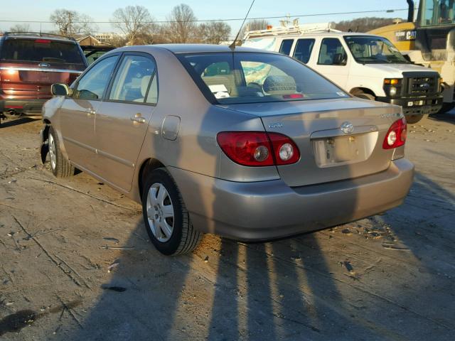 2T1BR30E78C907499 - 2008 TOYOTA COROLLA CE GOLD photo 3