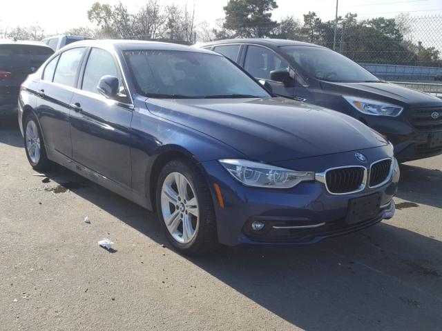 WBA8D9G51JNU67443 - 2018 BMW 330 XI BLUE photo 1