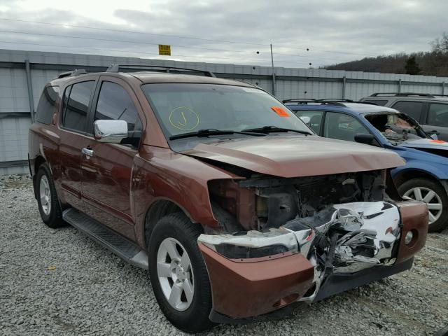 5N1AA08A54N705931 - 2004 NISSAN ARMADA SE BROWN photo 1