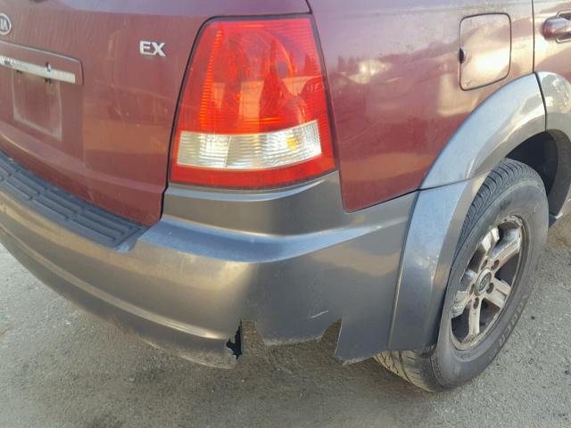 KNDJD733755463559 - 2005 KIA SORENTO EX BURGUNDY photo 9