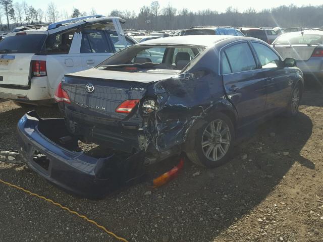 4T1BK36B37U234323 - 2007 TOYOTA AVALON XL BLUE photo 4