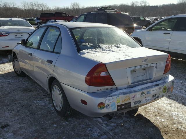 JA3AY26C61U038142 - 2001 MITSUBISHI MIRAGE ES SILVER photo 3