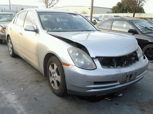 JNKCV51E53M005910 - 2003 INFINITI G35 SILVER photo 1