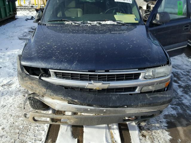 1GNEK13V64J158153 - 2004 CHEVROLET TAHOE K150 BLUE photo 7