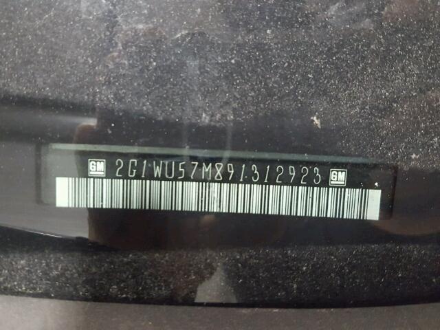 2G1WU57M891312923 - 2009 CHEVROLET IMPALA LTZ SILVER photo 10