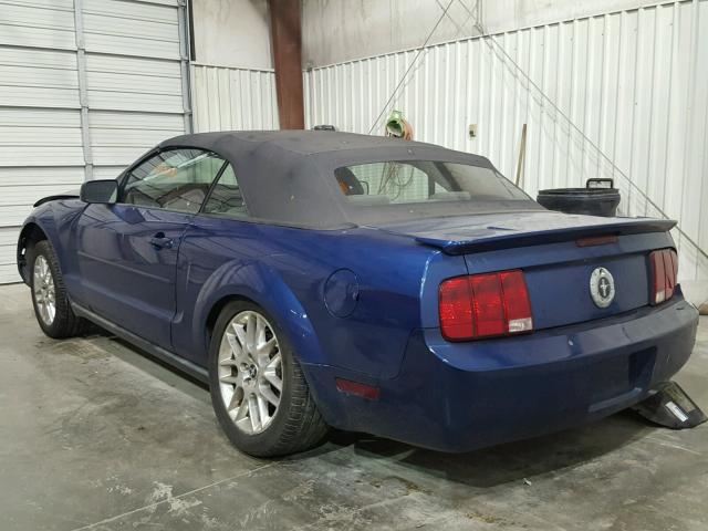 1ZVFT84N875326337 - 2007 FORD MUSTANG BLUE photo 3