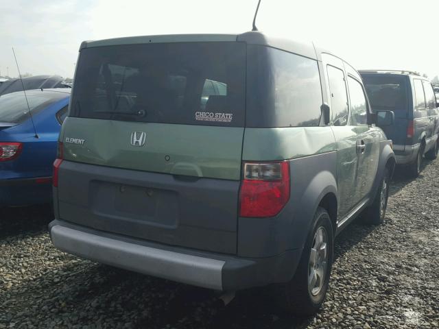 5J6YH28634L028552 - 2004 HONDA ELEMENT EX GREEN photo 4