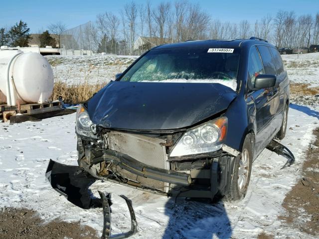 5FNRL38798B066870 - 2008 HONDA ODYSSEY EX GRAY photo 2