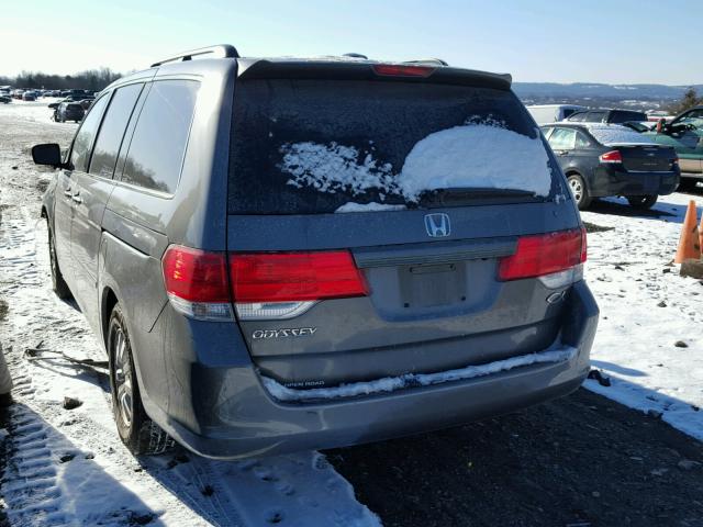 5FNRL38798B066870 - 2008 HONDA ODYSSEY EX GRAY photo 3