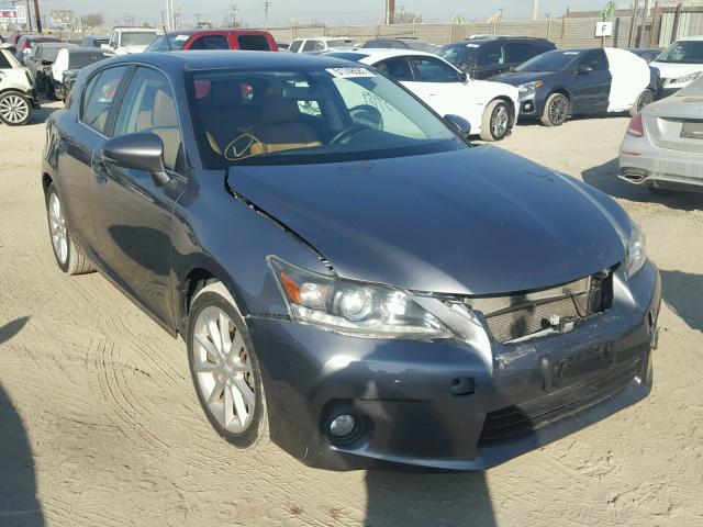 JTHKD5BH7D2161645 - 2013 LEXUS CT 200 GRAY photo 1