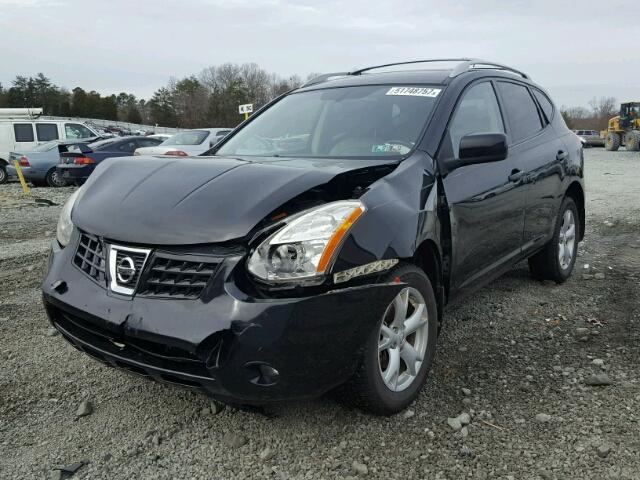 JN8AS58V58W115055 - 2008 NISSAN ROGUE S BLACK photo 2