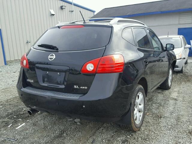 JN8AS58V58W115055 - 2008 NISSAN ROGUE S BLACK photo 4