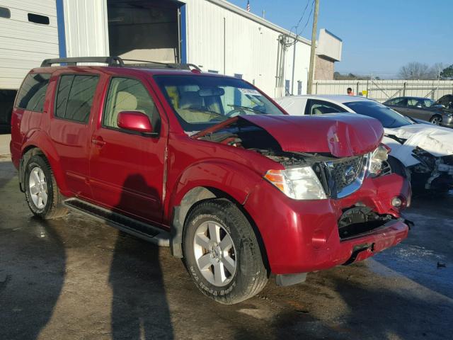 5N1AR18B08C609441 - 2008 NISSAN PATHFINDER BURGUNDY photo 1