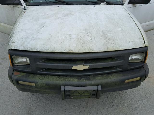 1GCCS1440SK210860 - 1995 CHEVROLET S TRUCK S1 WHITE photo 7