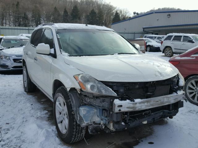 JN8AZ08W26W532508 - 2006 NISSAN MURANO SL WHITE photo 1