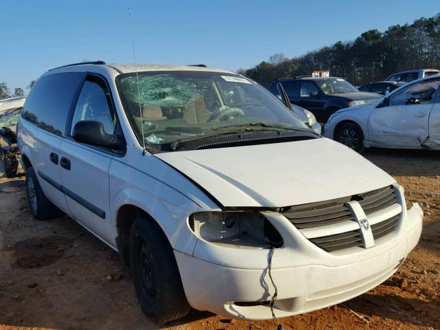 1D4GP24R05B149795 - 2005 DODGE GRAND CARA WHITE photo 1