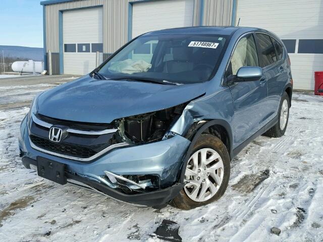 2HKRM4H51GH695198 - 2016 HONDA CR-V EX BLUE photo 2