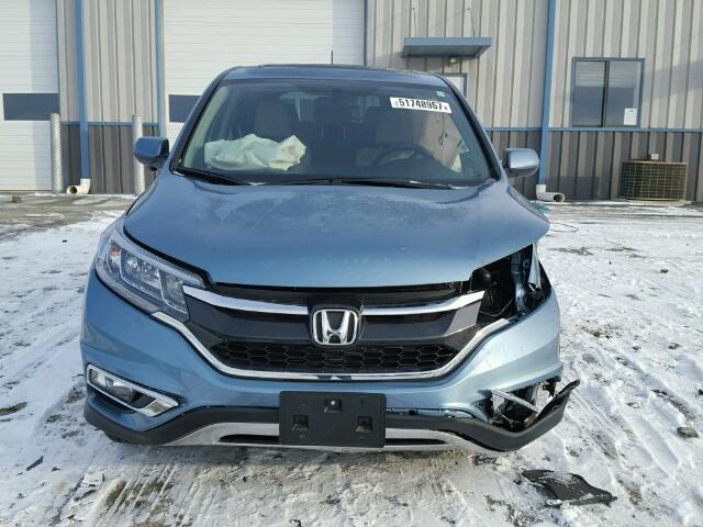 2HKRM4H51GH695198 - 2016 HONDA CR-V EX BLUE photo 9