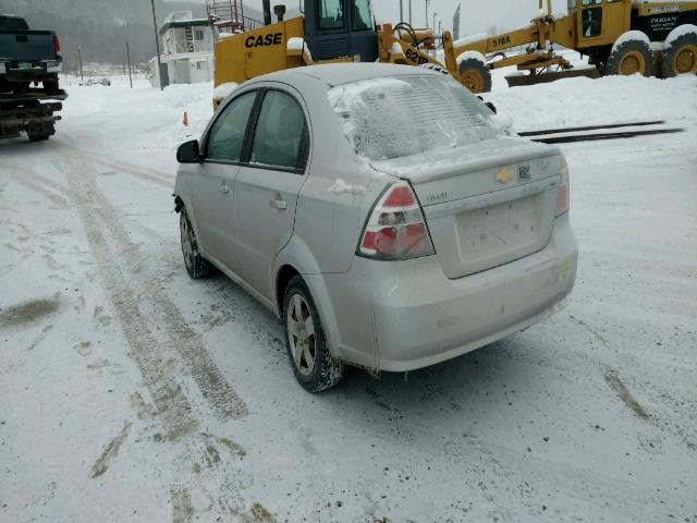 KL1TD5DE5BB138474 - 2011 CHEVROLET AVEO LS SILVER photo 3