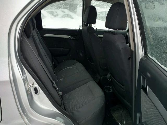 KL1TD5DE5BB138474 - 2011 CHEVROLET AVEO LS SILVER photo 6