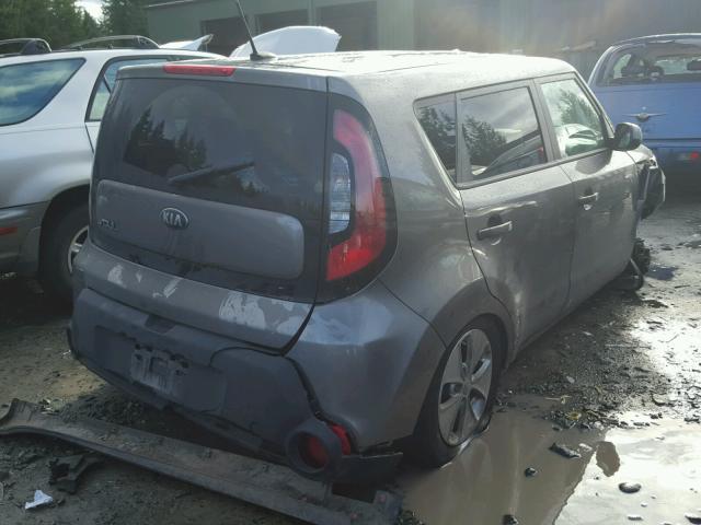 KNDJN2A25G7348492 - 2016 KIA SOUL GRAY photo 4