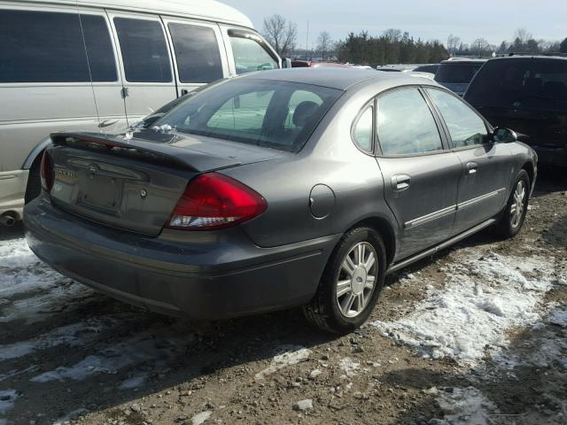 1FAHP56S04G112465 - 2004 FORD TAURUS SEL GRAY photo 4