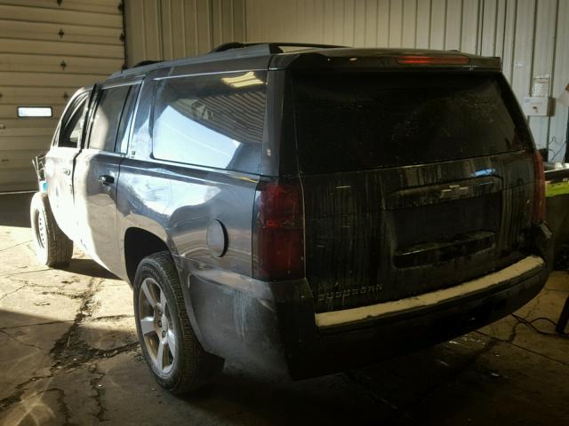 1GNSKHKCXGR263912 - 2016 CHEVROLET SUBURBAN K GRAY photo 3