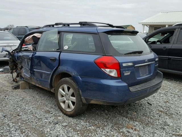 4S4BP61C487314247 - 2008 SUBARU OUTBACK 2. BLUE photo 3