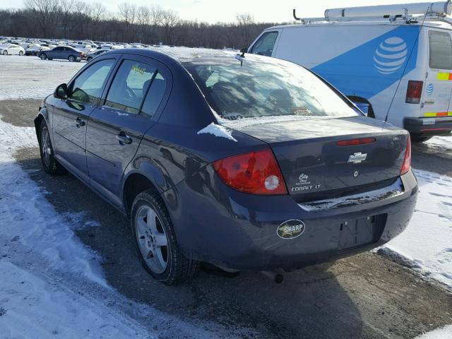 1G1AT58H497228017 - 2009 CHEVROLET COBALT LT GRAY photo 3