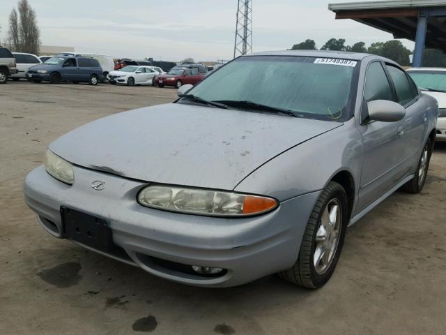 1G3NF52E1YC413985 - 2000 OLDSMOBILE ALERO GLS GRAY photo 2