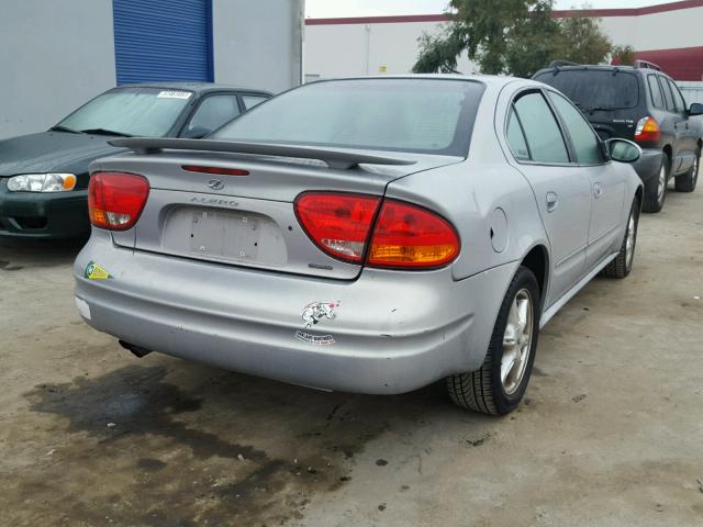 1G3NF52E1YC413985 - 2000 OLDSMOBILE ALERO GLS GRAY photo 4