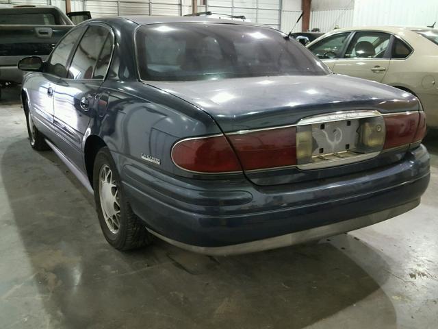 1G4HR54K21U188110 - 2001 BUICK LESABRE LI BLUE photo 3