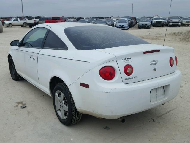 1G1AL15F777155539 - 2007 CHEVROLET COBALT LT WHITE photo 3