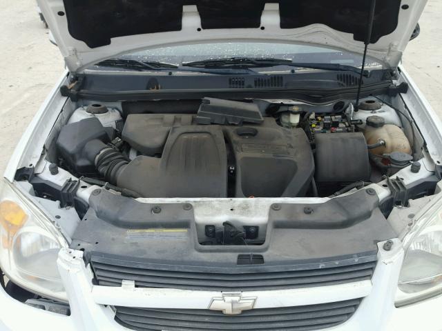 1G1AL15F777155539 - 2007 CHEVROLET COBALT LT WHITE photo 7