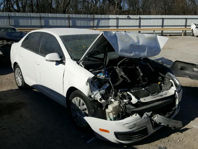 3VWJZ7AJ6AM025202 - 2010 VOLKSWAGEN JETTA S WHITE photo 1