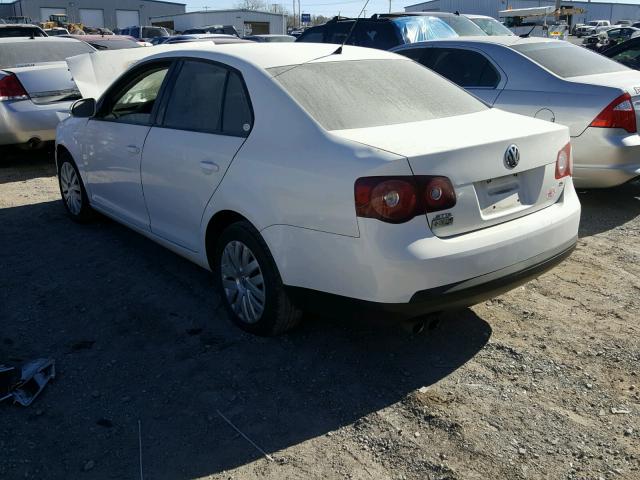 3VWJZ7AJ6AM025202 - 2010 VOLKSWAGEN JETTA S WHITE photo 3