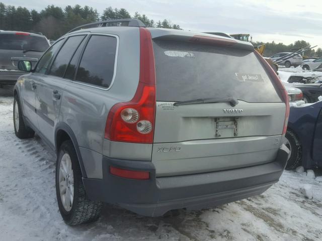 YV1CM911751159302 - 2005 VOLVO XC90 T6 SILVER photo 3