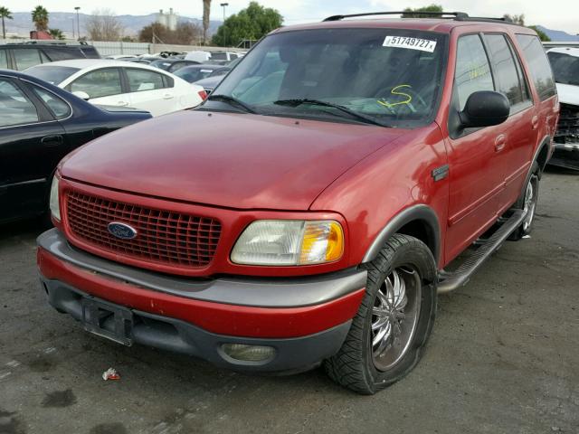 1FMRU15W12LA78640 - 2002 FORD EXPEDITION RED photo 2