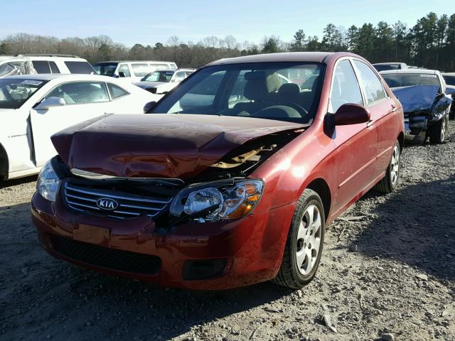 KNAFE221595617968 - 2009 KIA SPECTRA EX RED photo 2