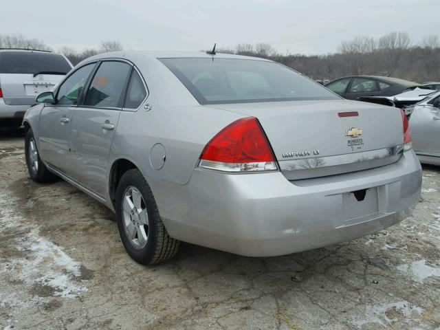 2G1WT58K669298193 - 2006 CHEVROLET IMPALA LT SILVER photo 3