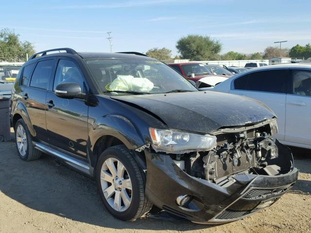 JA4AS3AW0BU025862 - 2011 MITSUBISHI OUTLANDER BLACK photo 1