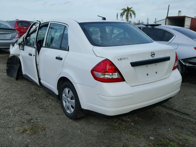 3N1CC1APXAL380901 - 2010 NISSAN VERSA S WHITE photo 3