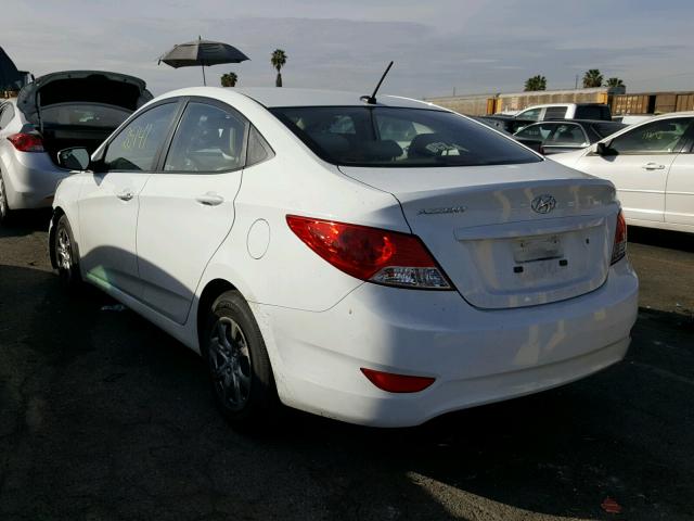 KMHCT4AE3EU714111 - 2014 HYUNDAI ACCENT GLS WHITE photo 3