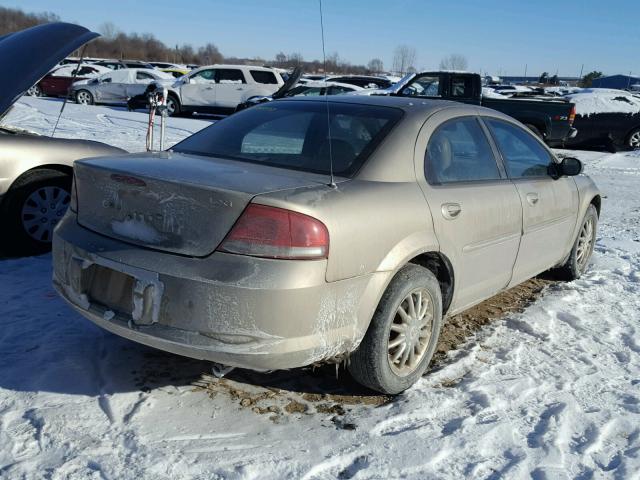 1C3EL56R13N551694 - 2003 CHRYSLER SEBRING LX GOLD photo 4