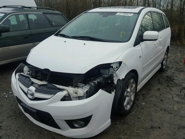 JM1CR293680317904 - 2008 MAZDA 5 WHITE photo 2