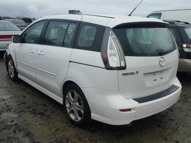 JM1CR293680317904 - 2008 MAZDA 5 WHITE photo 3