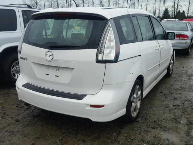 JM1CR293680317904 - 2008 MAZDA 5 WHITE photo 4